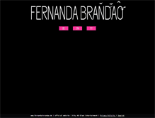 Tablet Screenshot of fernanda-brandao.de